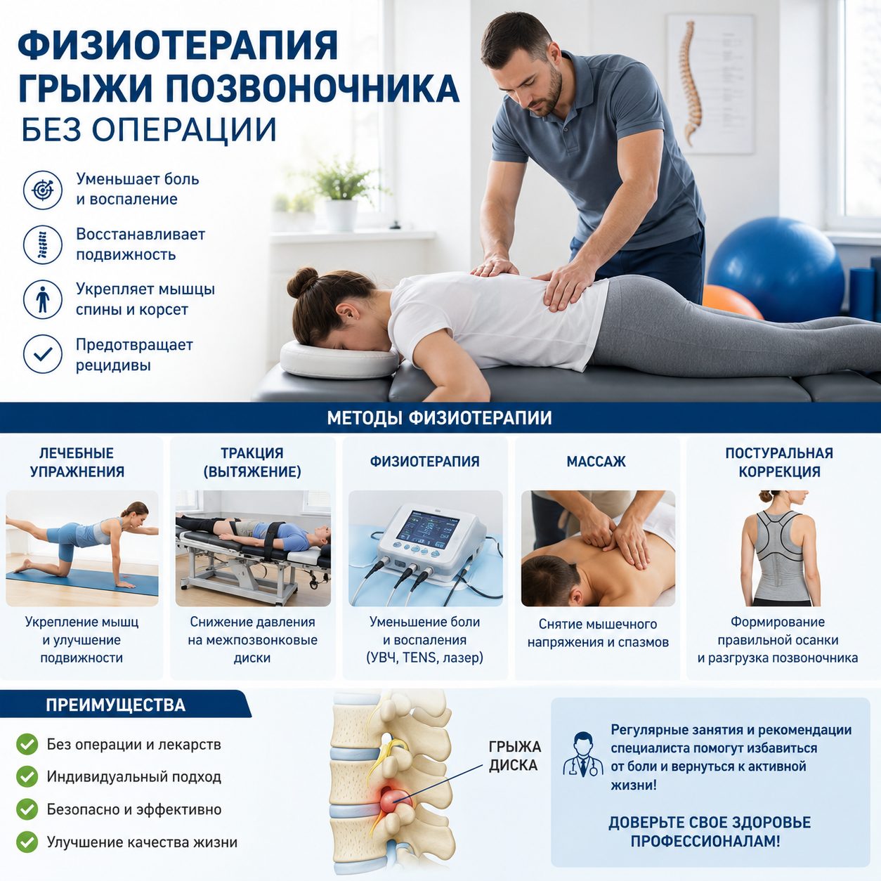 Физиотерапия грыжи позвоночника без операции в СПб | Опыт 24 года | Невролог Наталья Юрьевна Порошина